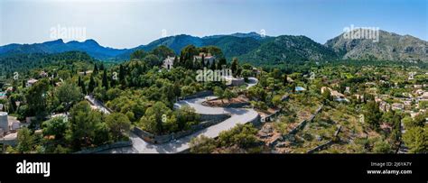 Aerial view of Pollenca, Mallorca, Spain Stock Photo - Alamy