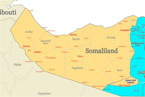 Somaliland Map