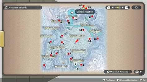 Pokemon Legends: Arceus Alabaster Icelands wisp locations map | AllGamers