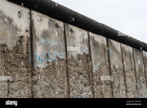 The Berlin Wall - a section of the former division between East and ...