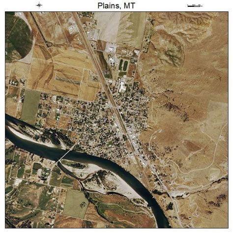 Aerial Photography Map of Plains, MT Montana