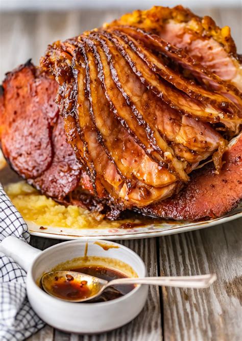 sliced spiral ham with brown sugar glaze | Ham recipes, Pineapple ham, Ham glaze recipe