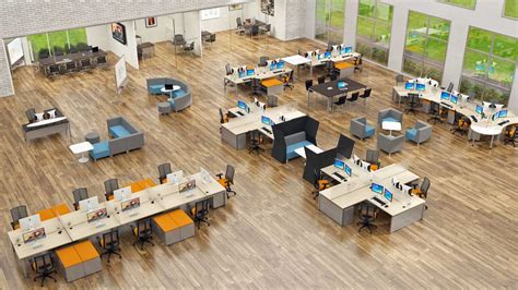 Open Office Floor Plan Layout