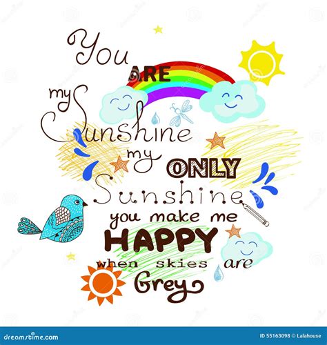 You Are My Sunshine Stock Vector - Image: 55163098