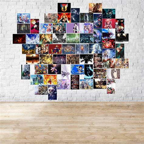 Amaker7 Anime Posters for Room Aesthetic Anime Wall Collage Kit 60PCS Anime HD Printed Posters ...