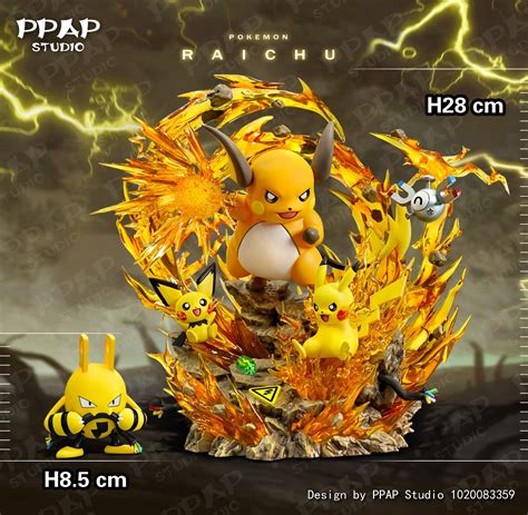 PPAP Studio Pokemon Pikachu Evolution Series GK Resin Statue PREORDER ...