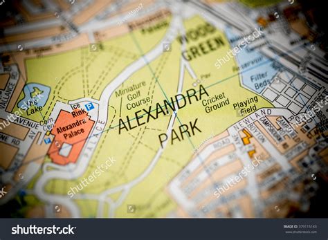 Alexandra Park London Uk Map Stock Photo 379115143 | Shutterstock