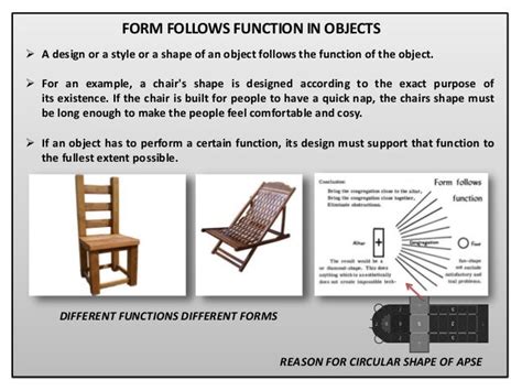 form follows function!