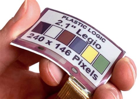 Wearable 2.1 inch color E Ink display unveiled by Plastic Logic - Geeky ...