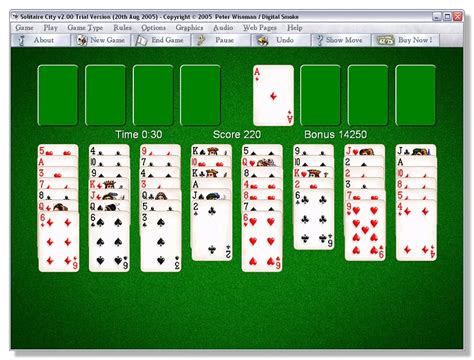 Freecell green felt solitaire - graphicgross