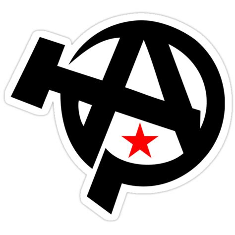 "Anarcho-Communism Symbol Stickers" Stickers by NeoFaction | Redbubble