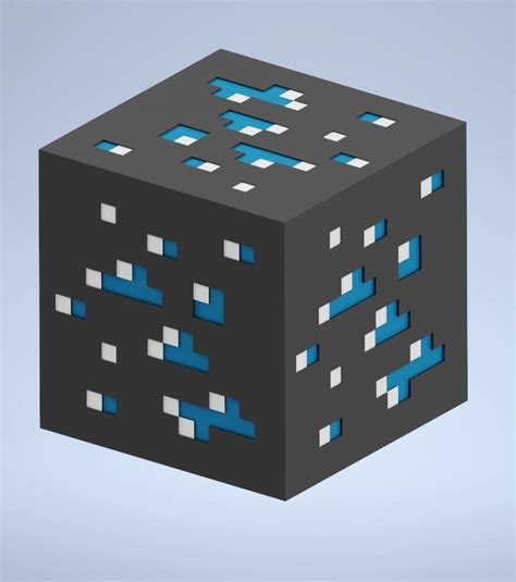 Minecraft Diamond Block by ThePotatoGod - MakerWorld