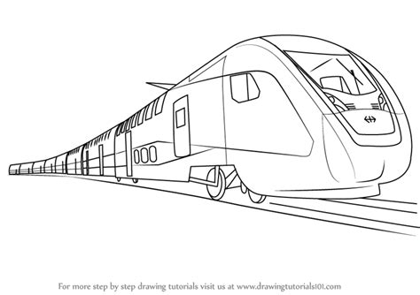 Train Drawing Outline at PaintingValley.com | Explore collection of Train Drawing Outline