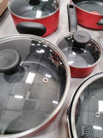 T-fal Initiatives Nonstick Cookware Set 18 Piece Oven Broiler Safe 350F ...