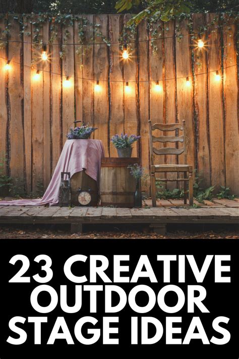 23 Outdoor Stage Ideas for Yard Entertainment 2023: Own The Yard ...