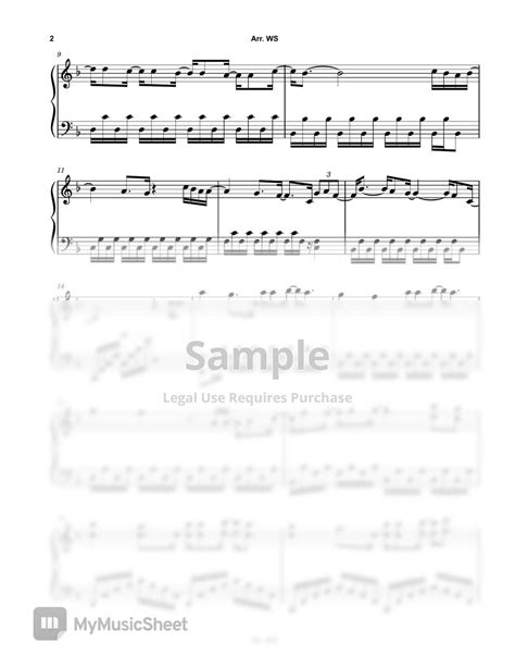 V - Christmas Tree Sheets by WS Piano