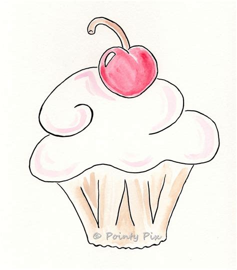 Image gallery for : happy birthday cupcake drawing Birthday Wishes For ...