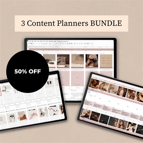 3 Content Planners BUNDLE 2023 – @realisticplanner