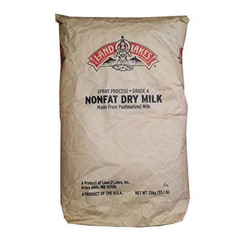 55 LB Land O Lakes Nonfat Dry Milk Powder | Grade A & Pasteurized | Makes 47 Gallons | Bulk Size ...