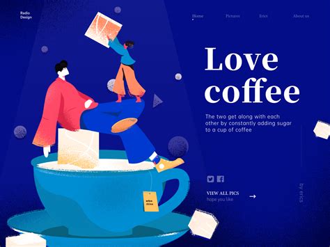 love coffee by erics for RaDesign on Dribbble