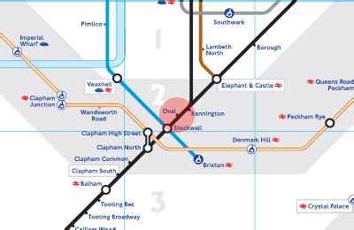 Oval station map - London Underground Tube