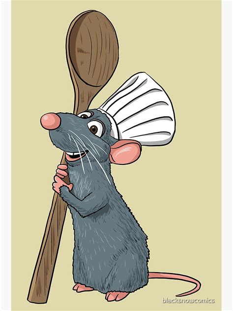 Disney Pixar Ratatouille Chef Remy With Spoon By Kell Duaa ...