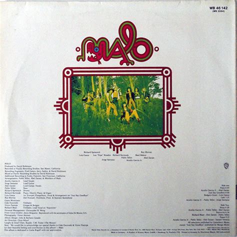 johnkatsmc5: Malo “Malo”1972 SF Psych Latin Rock,Chicano Rock debut album is one of the best ...