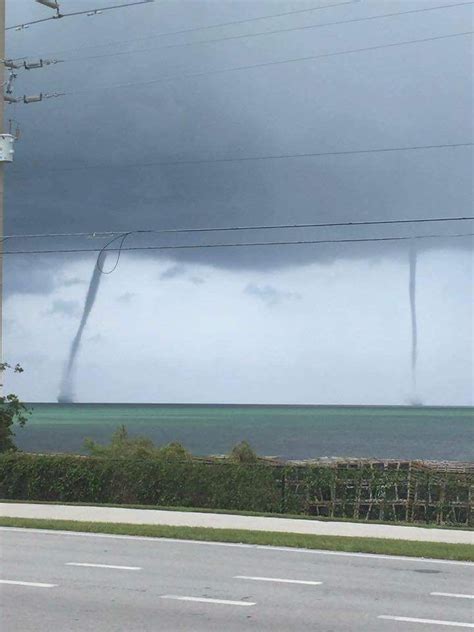 US National Weather Service Key West Florida | Dual waterspouts seen earlier today (6/17/16 ...