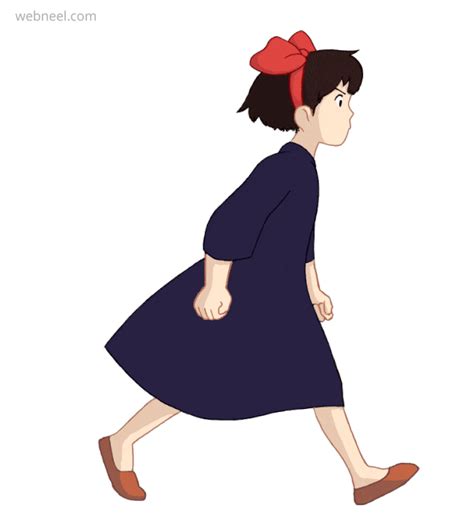 40 Human Walk Cycle Animation Gif files for Animators | Walking animation, Animation walk cycle ...