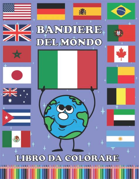 Buy Bandiere Del Mondo Libro da Colorare: Bandiere del Mondo Con Guide ...