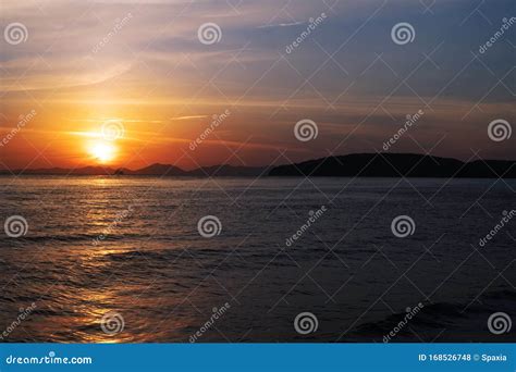 Colorful Ocean Beach Sunrise Stock Photo - Image of seascape, tropical ...