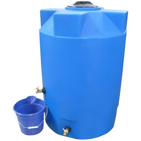 250 Gallon Blue Emergency Water Tank | Poly-Mart PM250ELB