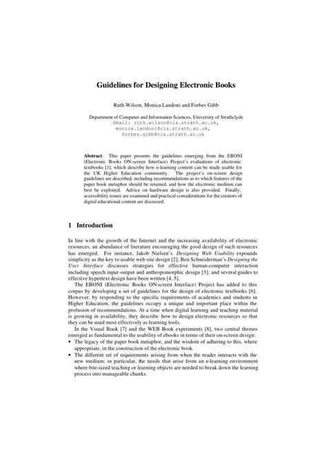 (PDF) Guidelines for Designing Electronic Books