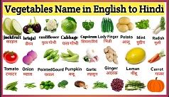 100 से भी ज्यादा सब्जियों के नाम व उनकी अंग्रेजी | All Vegetables Name ...