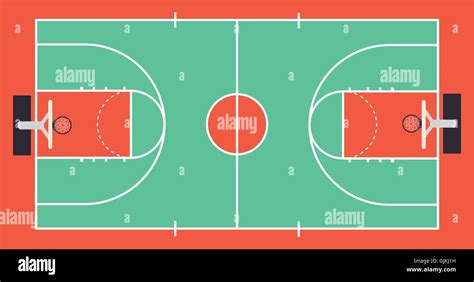 basketball court top Stock Vector Image & Art - Alamy