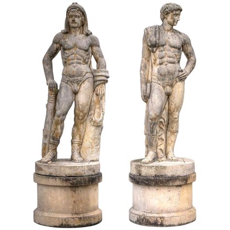 Impressive Pair of Marble Sculptures For Sale at 1stDibs