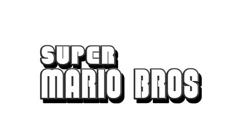 HD Super Mario Bros Logo by Turret3471 on DeviantArt
