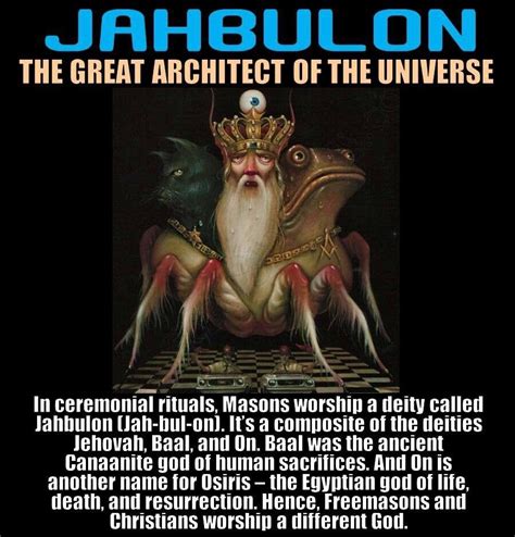 The Masons are followers of a god called “Jahbulon” : r/insanepeoplefacebook