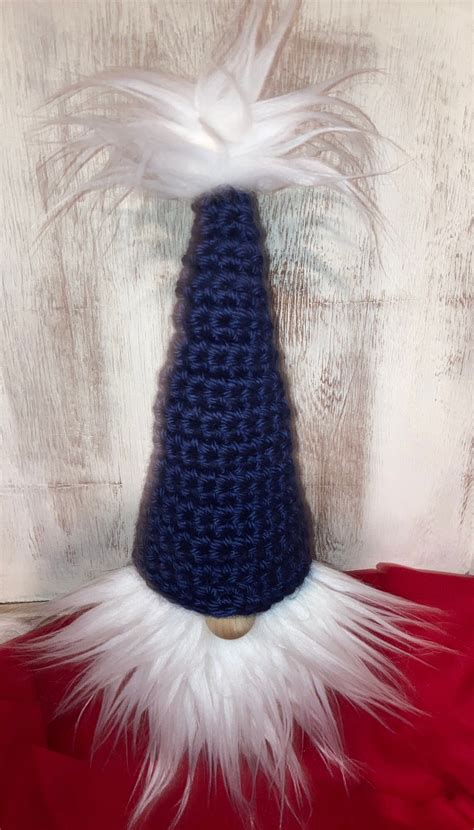 Handmade Gnome with Crocheted Hat | Etsy