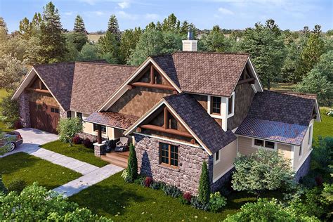 Rugged Mountain House Plan with Huge Screened Porch - 12955KN | Architectural Designs - House Plans