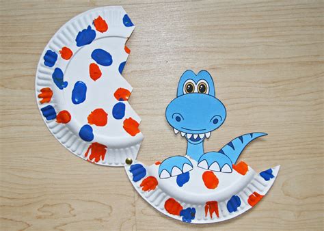 Baby Dinosaur Paper Plate Craft