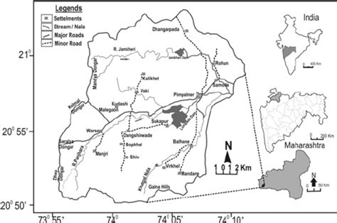 Location map of the Panjhara basin, Dhule district, Maharashtra ...