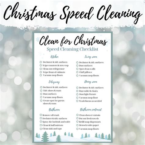 Christmas Speed Cleaning Checklist – Clutterbug