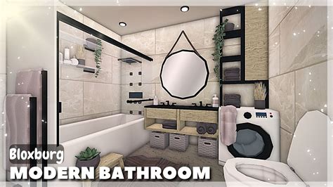 BLOXBURG: Compact Modern Bathroom (BATHROOM UPDATE) | Roblox Room Ideas ...