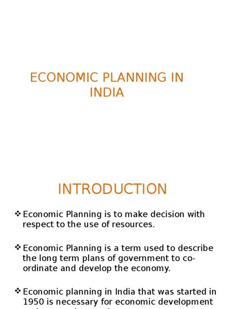 Economic Planning | PDF | Economic Growth | Economics