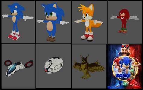 Sonic Movie Model 3D Pack by SmakkoHooves on DeviantArt