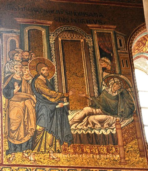 The Monreale Mosaic of Jesus Healing Peter's Mother-in-Law