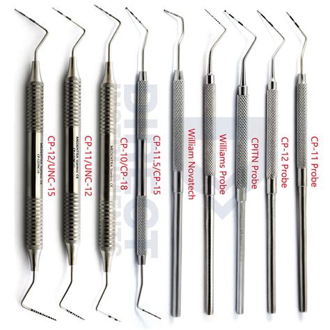 Dental Periodontal Probes Examination Tooth Probing Pocket Depth Measurements CE | eBay