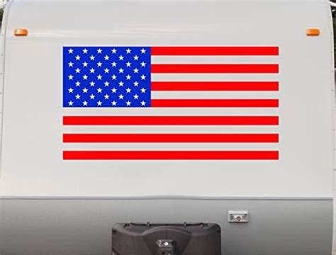 USA Flag RV Trailer Motor Home Camper Replacement Decals Stickers s Camper Decals, Rv Decals ...