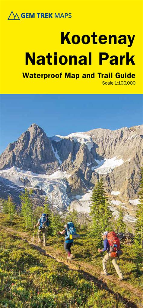 Kootenay National Park Map - Gem Trek Maps